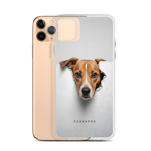 Funny Sad Dog Peep iPhone Case