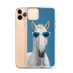 Cool Blue Horse iPhone Case