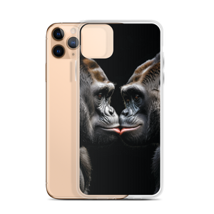 Gorilla Kissing iPhone Case