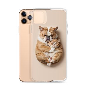 Cute Baby Cat and Dog Sleep iPhone Case