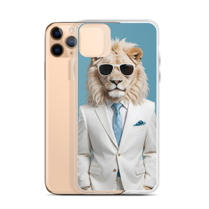 Funky White Lion iPhone Case