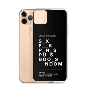 Guess The Word (Funny) iPhone Case