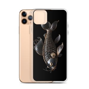 Minimalism Copperplate Art Fish iPhone Case