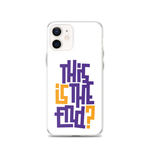 IS/THIS IS THE END? Purple Yellow iPhone Phone Case