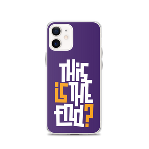 IS/THIS IS THE END? Purple Yellow Reverse iPhone Phone Case