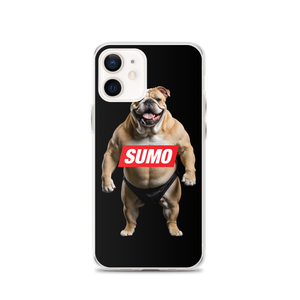 Sumo Bulldog Black iPhone Case