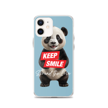 Keep Smile Blue Panda iPhone Case