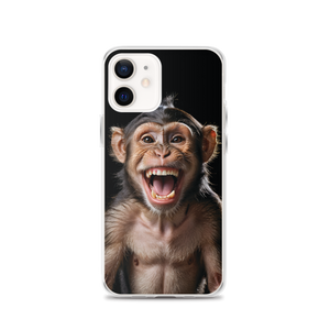 Happy Monkey Black iPhone Case