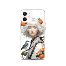 Beauty Lady with Orange and Bird iPhone Case