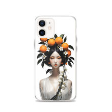 Beauty Lady with Orange Fruits iPhone Case