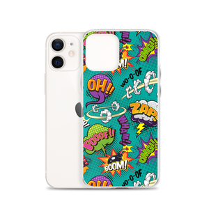 Comic Text Pattern iPhone Case