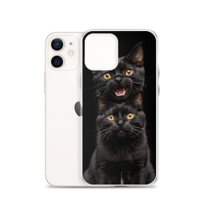 Two Black Cats Follows iPhone Case