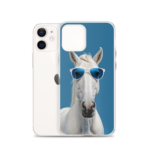 Cool Blue Horse iPhone Case