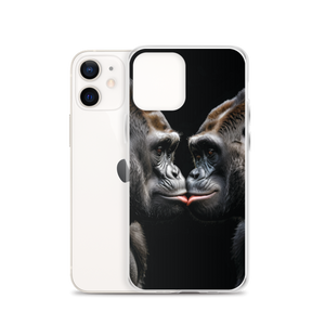 Gorilla Kissing iPhone Case