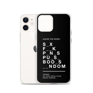 Guess The Word (Funny) iPhone Case