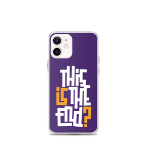 IS/THIS IS THE END? Purple Yellow Reverse iPhone Phone Case