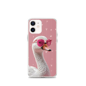 Cute Pink Swan iPhone Case