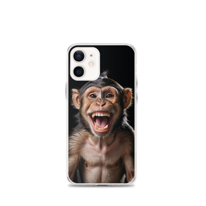 Happy Monkey Black iPhone Case