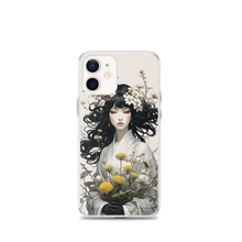 Oriental Lady with Yellow Flowers iPhone Case