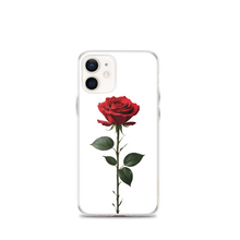 Red Rose on White iPhone Case