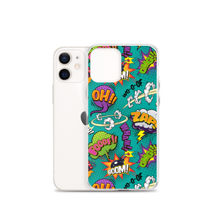 Comic Text Pattern iPhone Case