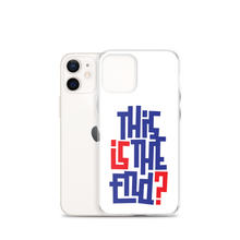 IS/THIS IS THE END? Navy Red iPhone Phone Case