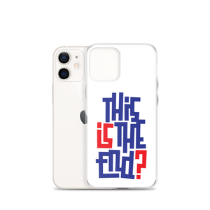 IS/THIS IS THE END? Navy Red iPhone Phone Case