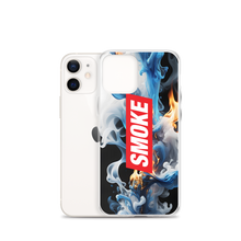 Blue Smoke Fire iPhone Case