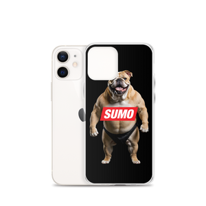 Sumo Bulldog Black iPhone Case