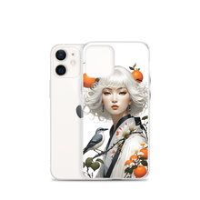 Beauty Lady with Orange and Bird iPhone Case