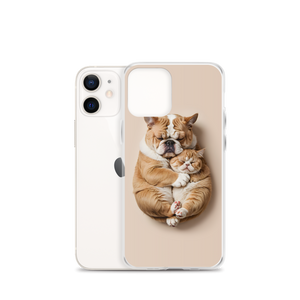 Cute Baby Cat and Dog Sleep iPhone Case