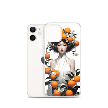 Oriental Lady with Orange Fruits iPhone Case