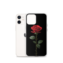 Red Rose on Black iPhone Case