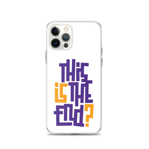 IS/THIS IS THE END? Purple Yellow iPhone Phone Case