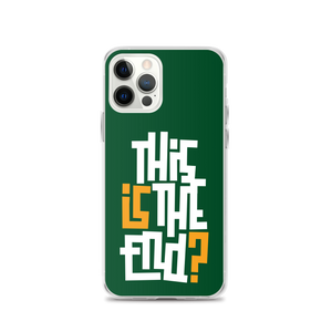 IS/THIS IS THE END? Forest Green iPhone Phone Case