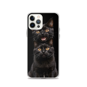 Two Black Cats Follows iPhone Case