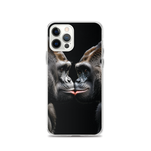 Gorilla Kissing iPhone Case