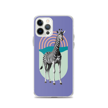 Giraffe Zebra Purple iPhone Case