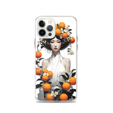 Oriental Lady with Orange Fruits iPhone Case