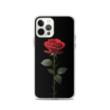 Red Rose on Black iPhone Case