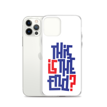 IS/THIS IS THE END? Navy Red iPhone Phone Case