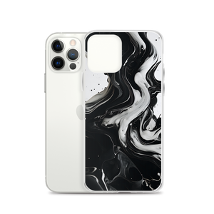 Black and White Fluid iPhone® Phone Case