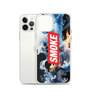 Blue Smoke Fire iPhone Case