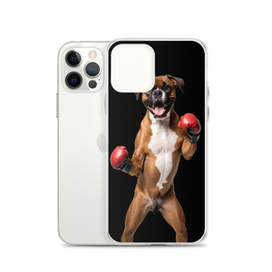 Boxer Boxing Black iPhone Case