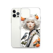 Beauty Lady with Orange and Bird iPhone Case