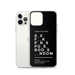 Guess The Word (Funny) iPhone Case