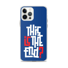 IS/THIS IS THE END? Navy Blue Reverse iPhone Phone Case