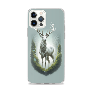 Green White Deer iPhone Case