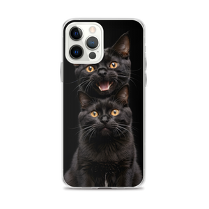 Two Black Cats Follows iPhone Case