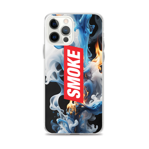 Blue Smoke Fire iPhone Case